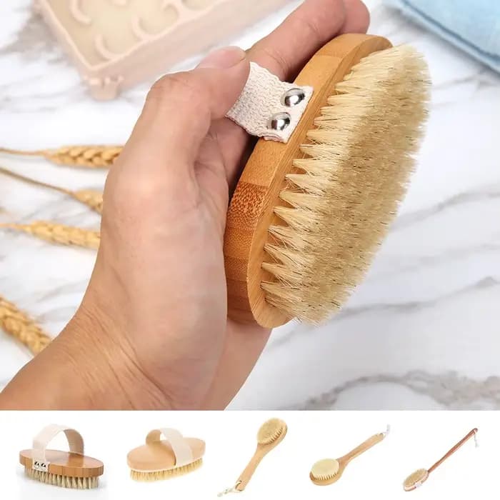 Brosse corporelle en bois de bambou