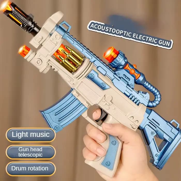 Pistolet jouet électrique pour enfants, Machine réaliste, mitraillette, modèle comme de vraies pistolets avec effets sonores et lumineux, cadeaux pour enfants sans bavure