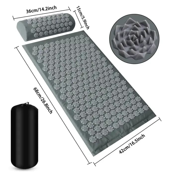 Pranamat Eco Lotus Spike Mat Acupuncture Massage Coussin Kuznetsov's Applicateur pour Cou Pied Dos Yoga Acupression