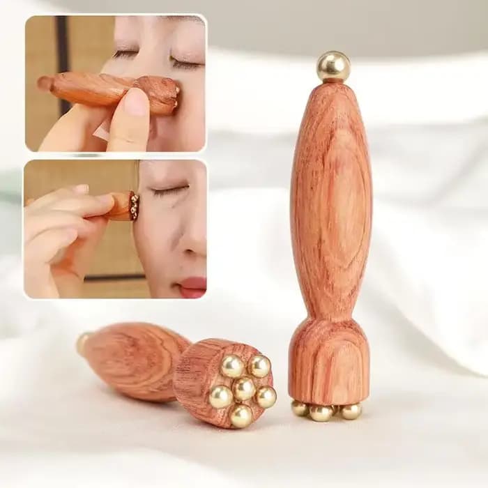 Bâton de Massage des yeux Lotus en laiton