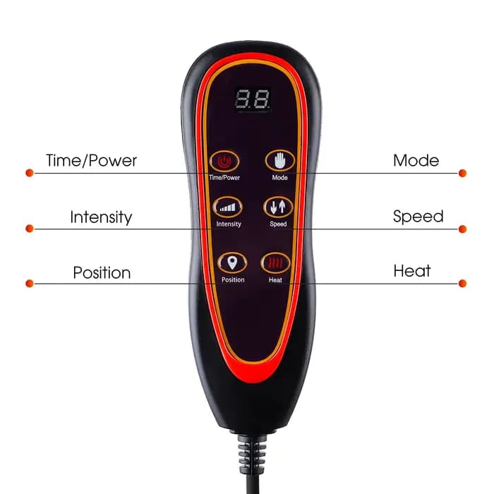 Chauffage électrique dos taille masseur épaule dos Vibration tapis de Massage pour chaise canapé voiture bureau maison