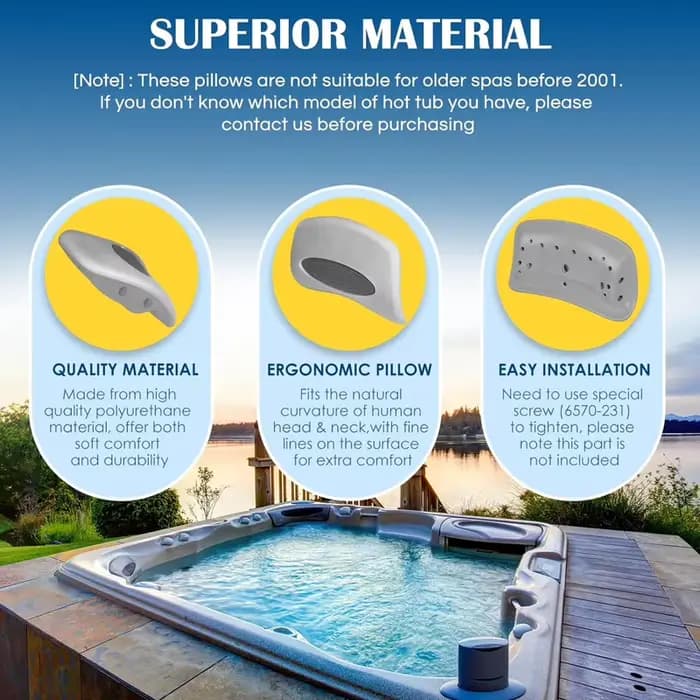 Housse de remplacement pour coussin de spa Chevron Valet 6472-960 pour spas et piscines à remous Sundance séries 850/880 (2001-2008)