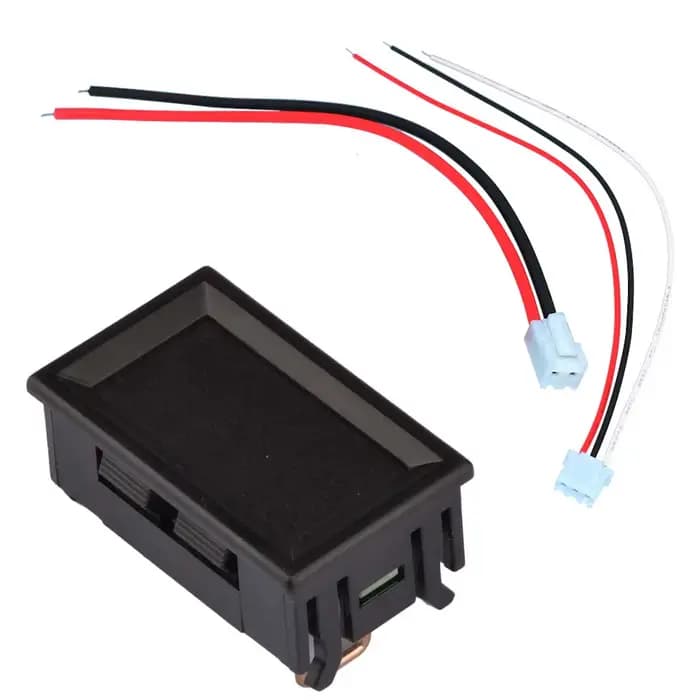 Voltmètre numérique DC 500V 10A voltmètre numérique tension rouge bleu voltmètre ampèremètre voltmètre jauge électromobile moto voiture