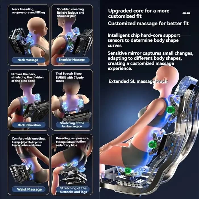 Fauteuil de massage automatique 6D