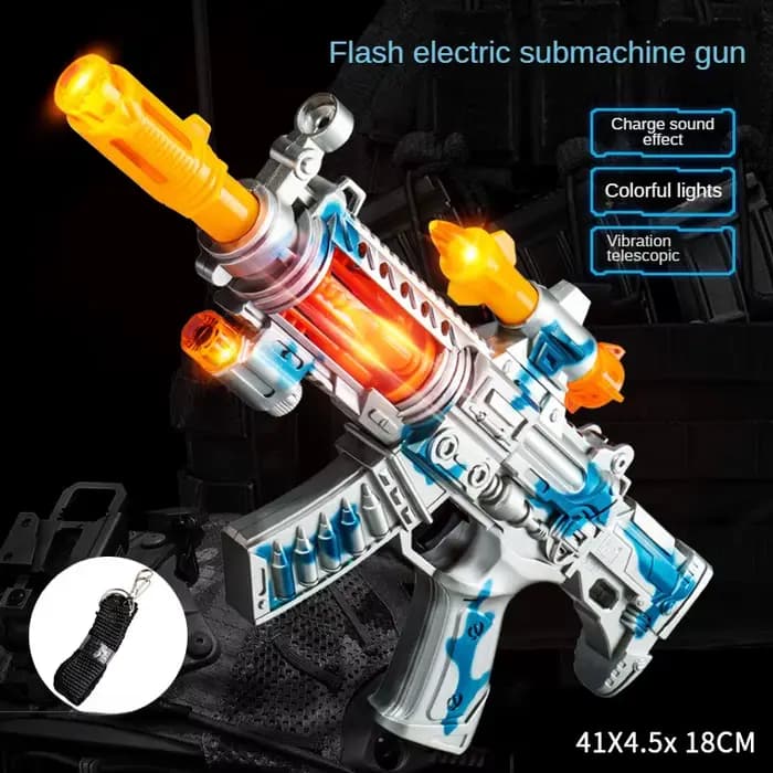 Pistolet jouet électrique pour enfants, Machine réaliste, mitraillette, modèle comme de vraies pistolets avec effets sonores et lumineux, cadeaux pour enfants sans bavure