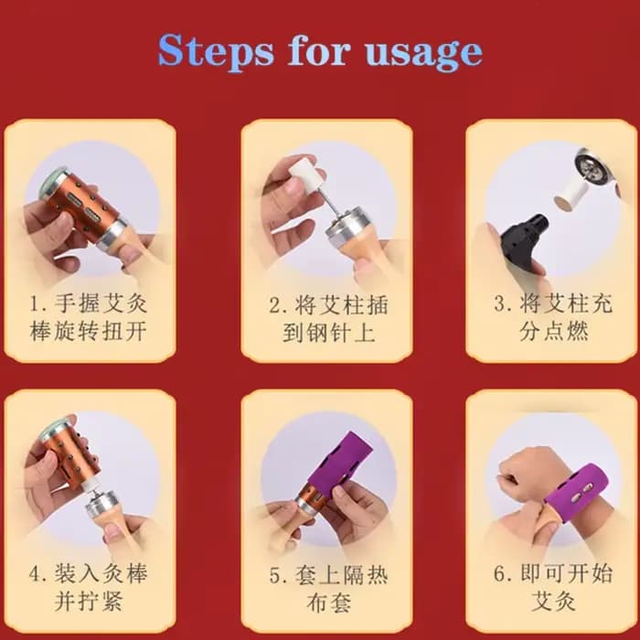 Tige de Moxibustion en Jade pour le visage