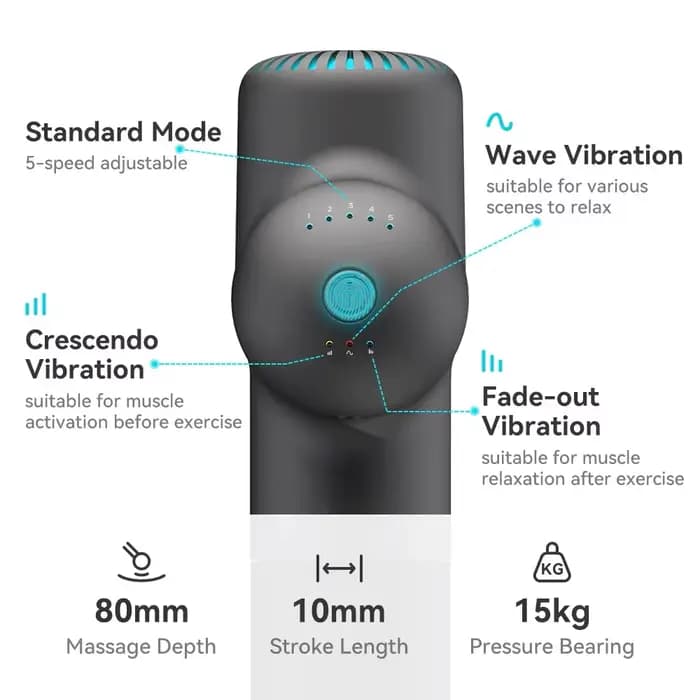 Booster-Pistolet de massage électrique pour le cou