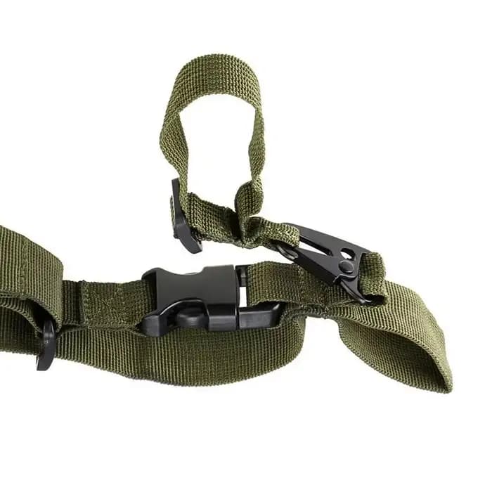 Écharpe de chasse tactique simple à trois points, sangle d'épaule réglable pour fusil, équipement de tir en plein air, accessoires de transport pour pistolet