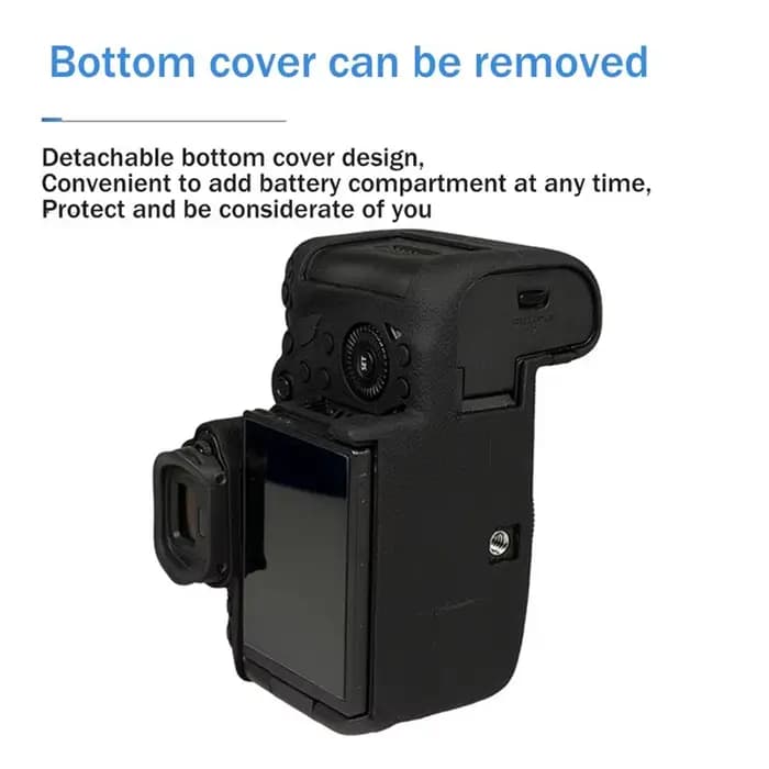 ELECT-Camera Étui de protection en silicone pour appareil photo, adapté au Canon R5C Full Frame R5C, appareil photo sans miroir, rouge
