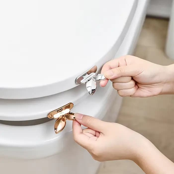 Dispositif de levage de couvercle de toilette, lève-couvercle de siège de toilette, poignée de couvercle de toilette, fournitures de salle de bains multifonctions ABS pratiques