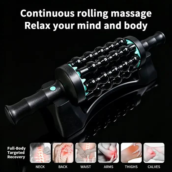 Rouleau de massage électrique pour relaxation musculaire profonde
