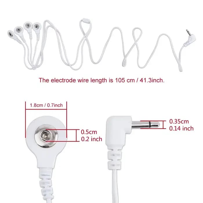 Fil d'électrode de câble TENS à 4 voies pour machine de thérapie d'unité