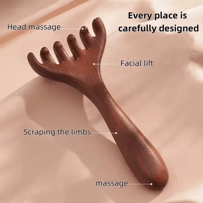 2 peignes de massage en forme de cornes de cerf : outil