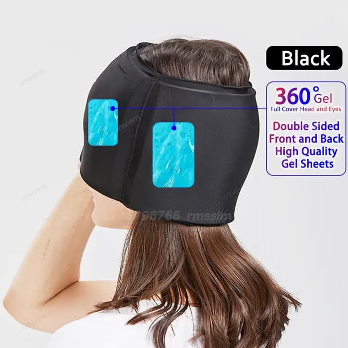 Tête masseur casquette Gel chaud froid maux