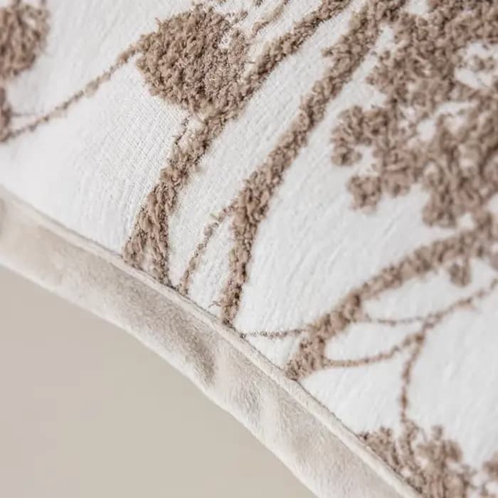 Housse de coussin de luxe légère, crème française, café, Chenille, Jacquard, décorative, nouvelle maison, 2025