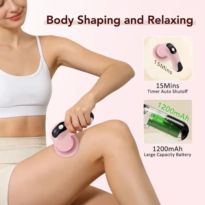 Masseur corporel, bâton de massage portable avec 5 têtes de massage