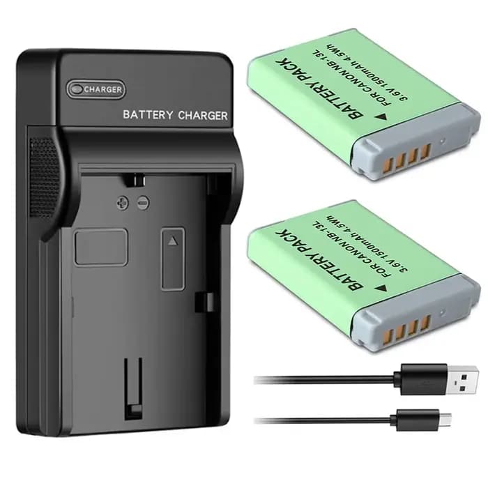 Batterie d'appareil photo 1500mAh NB 13L NB13L NB-13L + chargeur pour Canon PowerShot G5X G7X G9X G7 X G9 X Mark II SX620 SX720 SX730 SX740 HS