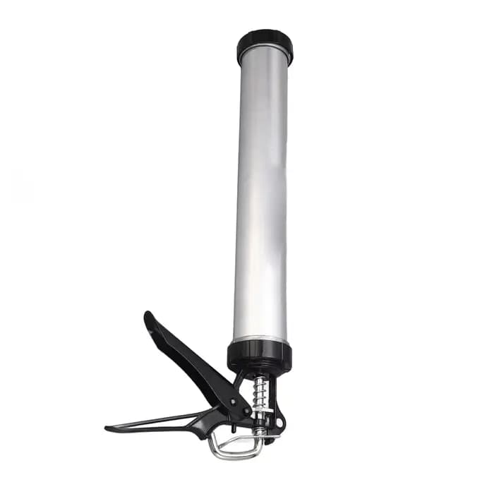 Pistolet à silicone pour tubes en aluminium 600 ml avec 10 embouts, pistolet à silicone pneumatique