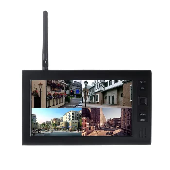 Surveillance sans fil 2.4G 4CH sécurité CCTV 720P système de caméra moniteur bébé avec Vision nocturne infrarouge présent 8G TF cartes