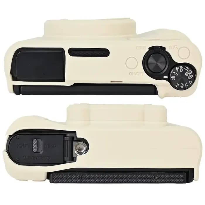 Étui de protection pour objectif d'appareil photo en silicone, entièrement protégé, souple et antichoc pour Canon PowerShot SX730 SX740 SX740HS