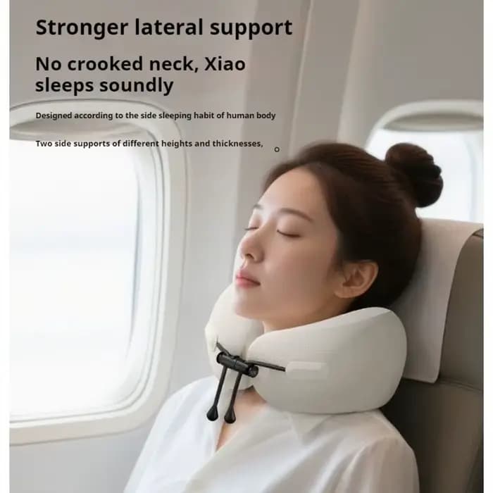 Coussin de cou en mousse à mémoire de forme en forme de U, oreiller de voyage doux pour soins de santé, oreiller cervical pour avion