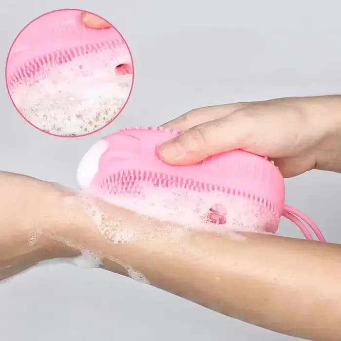 Brosse de Massage Double face pour bain de dossier du cuir chevelu