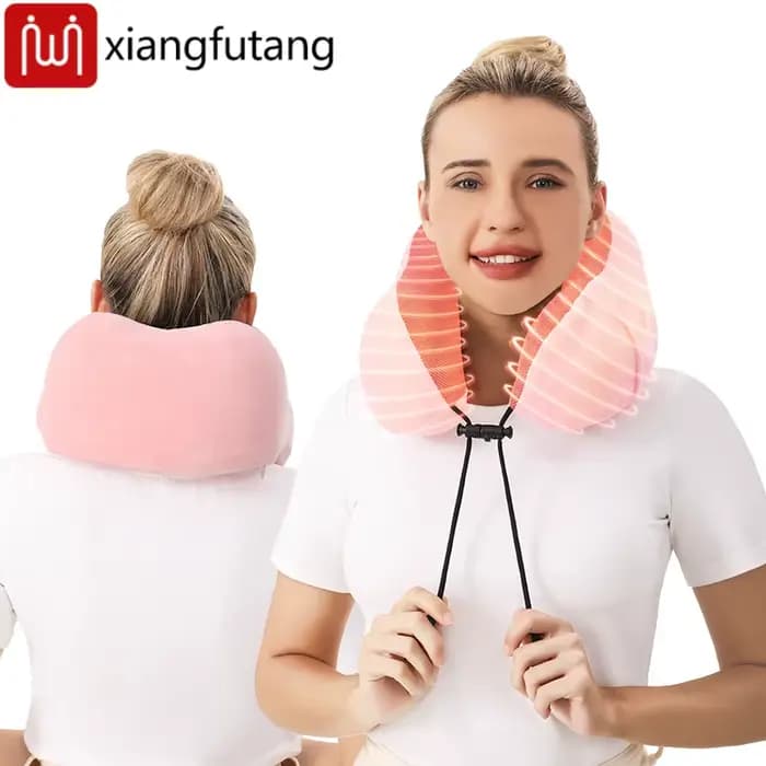 Coussin chauffant de voyage pour le cou