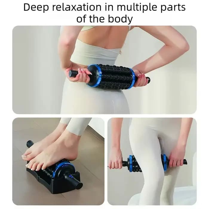 Masseur à percussion roulant rechargeable avec 72 points de massage