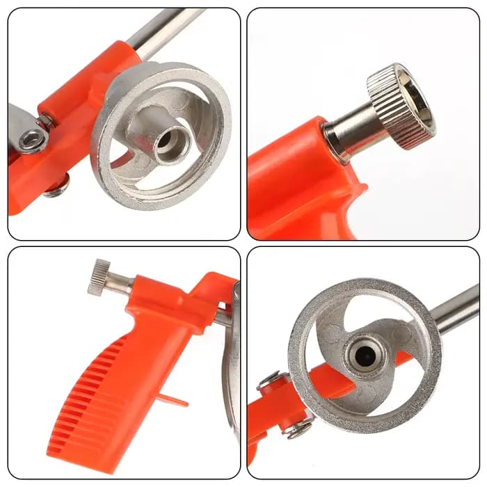 Pistolet applicateur de mastic expansif en polyuréthane, robuste, avec gâchette, pour la construction résidentielle et l'étanchéité des fenêtres