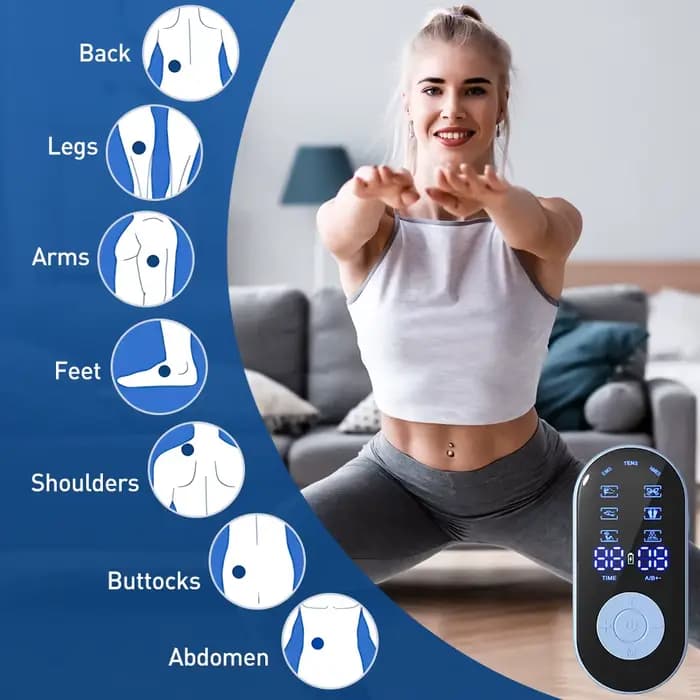 EMS NMES TENS masseur de corps électronique stimulateur musculaire 18 Modes 30 intensités