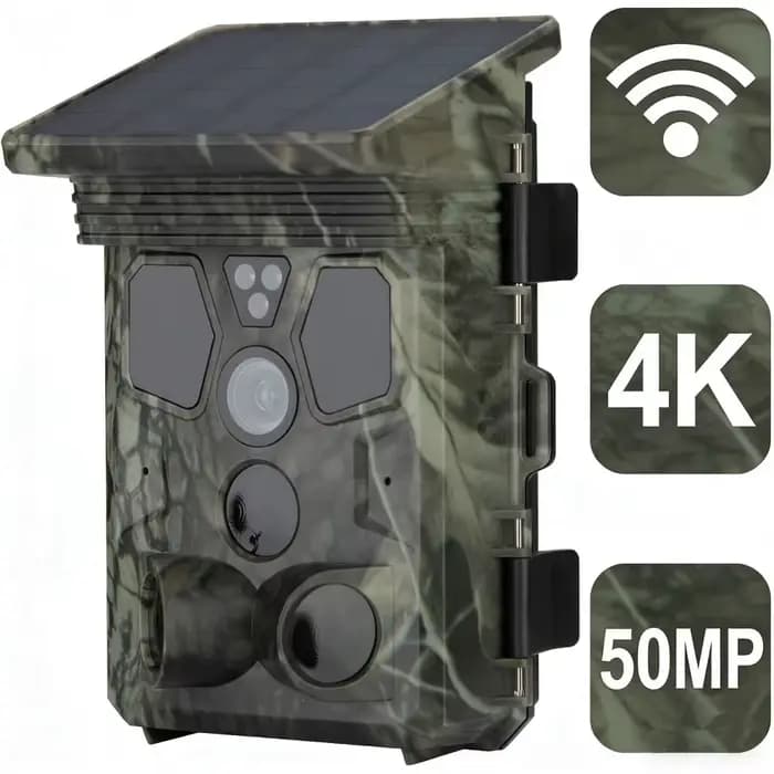 Caméra de chasse Shotkam Caza APP 4K 50MP 940NM WiFi Bluetooth Vision nocturne activée par le mouvement Étanche pour la faune