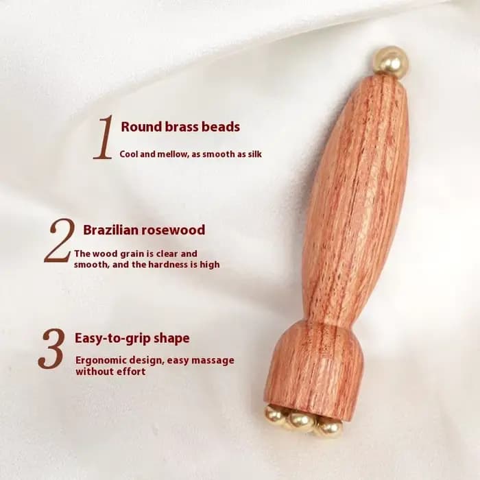 Bâton de Massage des yeux Lotus en laiton