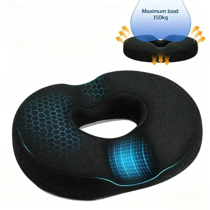Coussin de siège en forme de donut pour hémorroïdes