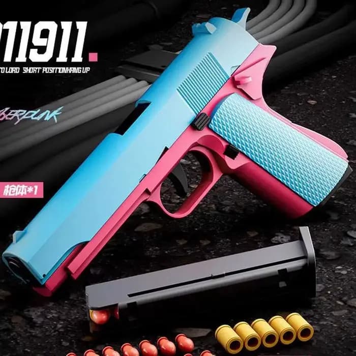 Enfants lanceur jouet pistolet coquille éjection balle molle pistolet peut être disparu pistolet extérieur CS arme tir pistolet jouet jeu cadeau de noël