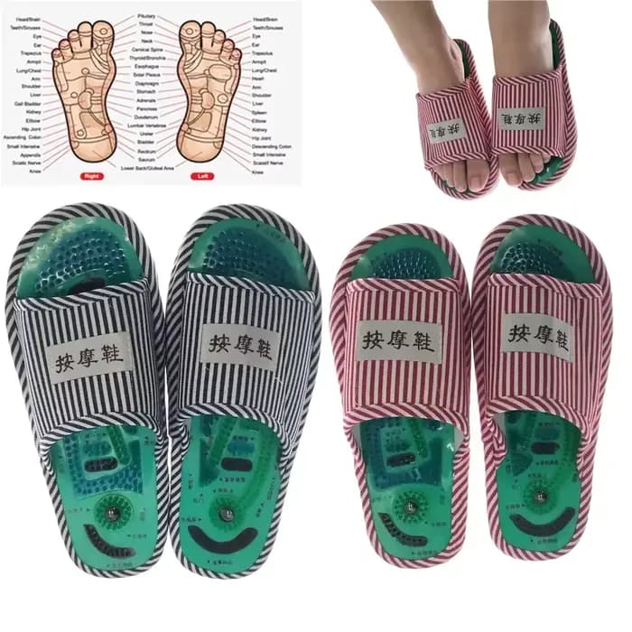 Pantoufles d'acupuncture pour massage des pieds