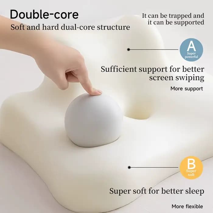 Oreiller de sommeil ergonomique en mousse à mémoire de forme