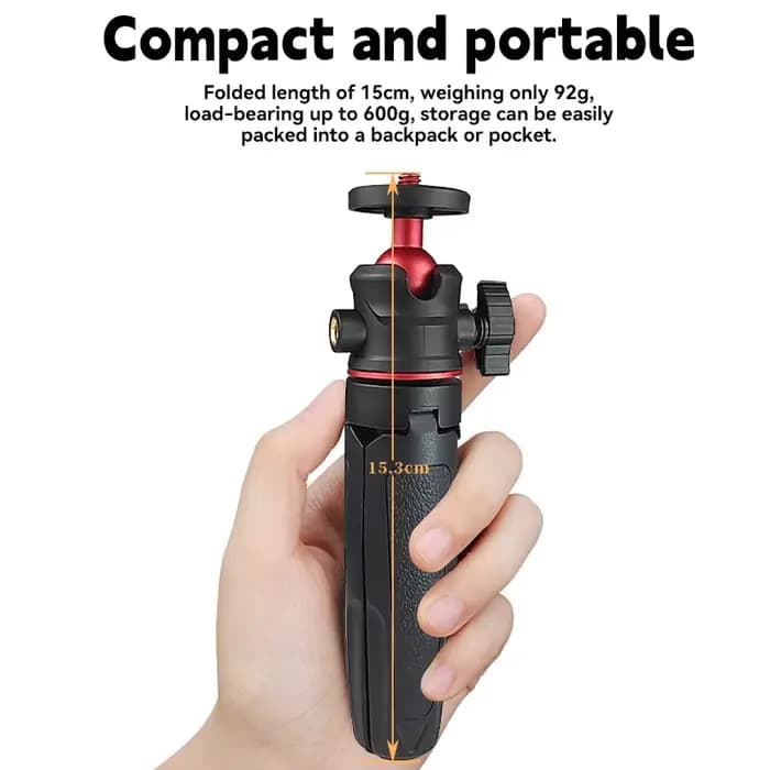 Mini trépieds portables extensibles, bâton de selfie pour smartphone, trépied de bureau pour appareil photo de poche Canon Sony Nikon GoPro DJI, téléphone