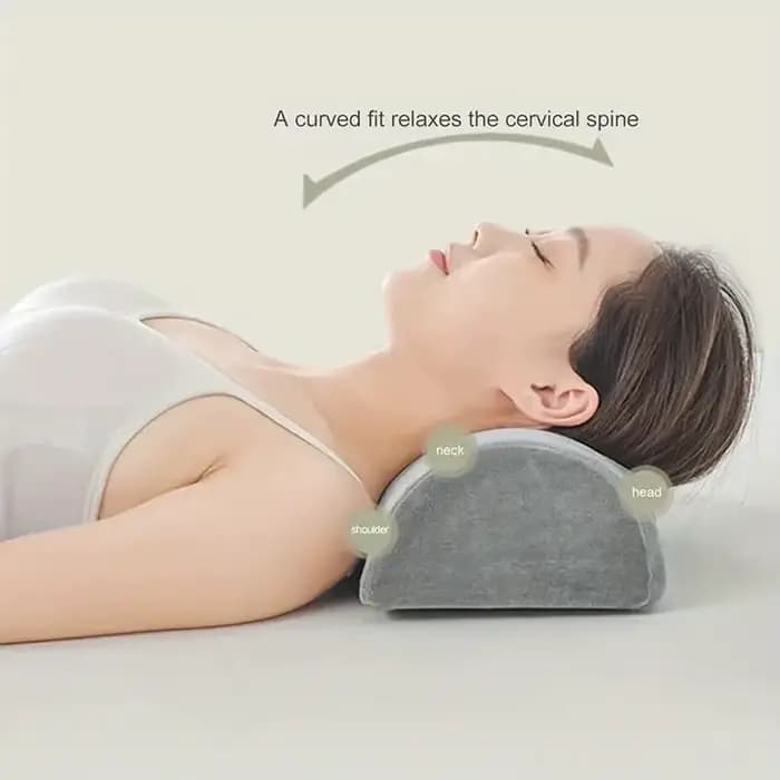 Oreiller demi-lune pour jambes