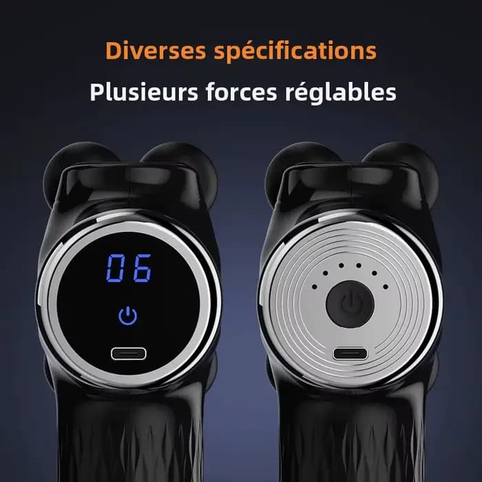 Pistolet de massage électrique à 10 têtes pour la relaxation musculaire
