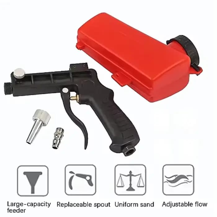 Pistolet de sablage réglable