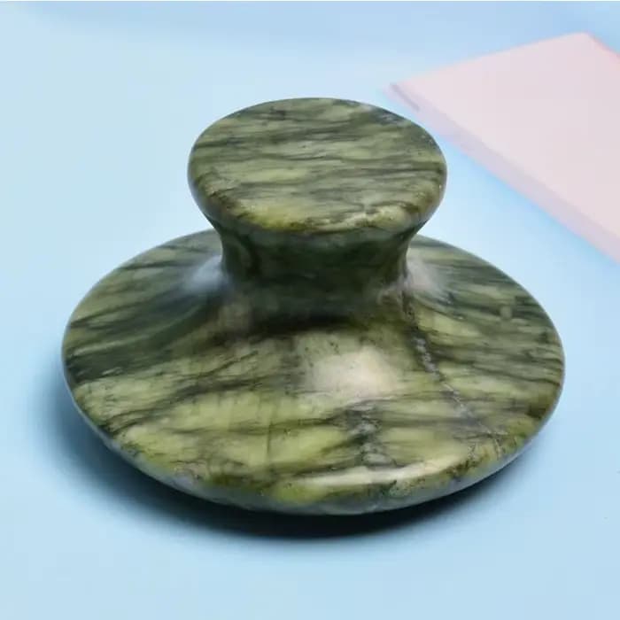 Masseur de tête de champignon en Jade naturel