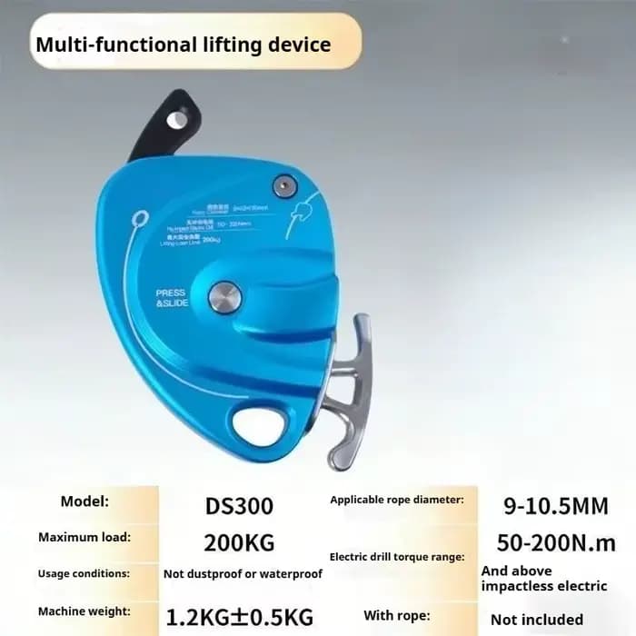 Lève-personne électrique pour escalade en corde, escalade murale, dispositif de protection contre les chutes, capacité de 200 kg, élévateur