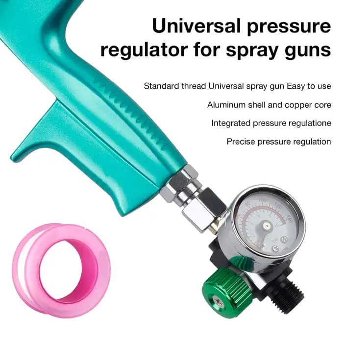 Régulateur de pression d'air pour pistolet à peinture (0-140 PSI), filetage G1/4, outil pneumatique, régulateur de précision pour pistolet à peinture, pour peinture automobile