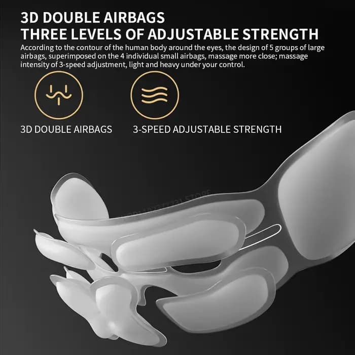 Mijia Smart Eye Massager : Lunettes de massage visuel pliables avec zone de compression chaude