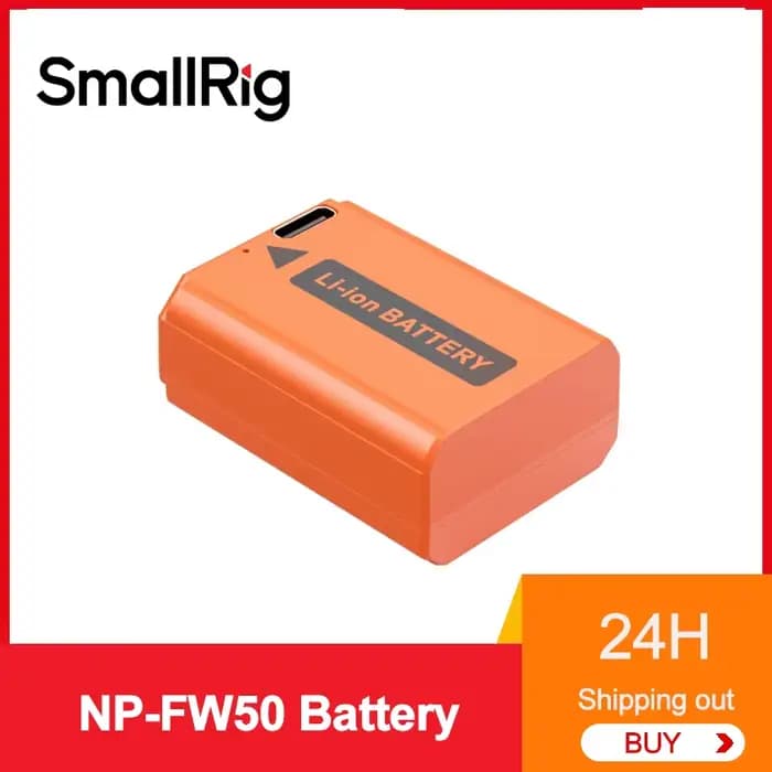 Smallrig NP-FW50 USB-C Rechargeable Caméra Batterie pour sony zLi10 a6400 a6000 a6300 a7m2 a7r2 a6100 Appareil Photo Sans Miroir