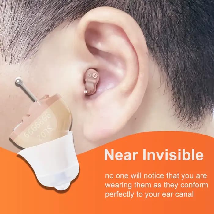 Prothèses auditives Audifonos Mini amplificateur de son pour la surdité/les personnes âgées contrôle du Volume soins auditifs doux perte modérée à sévère/Beige