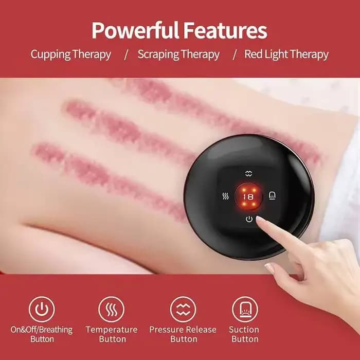 Appareil de massage intelligent par ventouses JianYouCare avec chauffage infrarouge