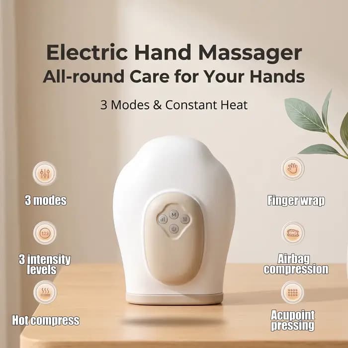Masseur pour les mains avec compression par airbag