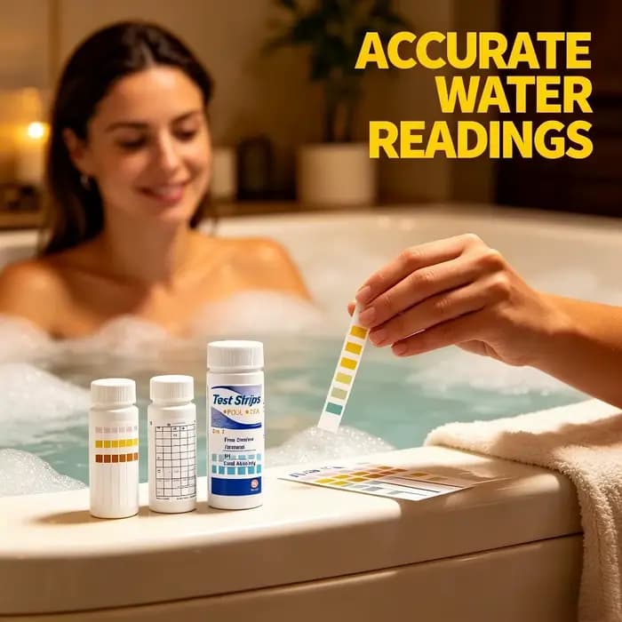 Bandelettes de test d'eau 3-en-1 de haute qualité pour piscine et spa – Kit de test rapide et précis du chlore, du pH et de l'alcalinité pour piscines et spas