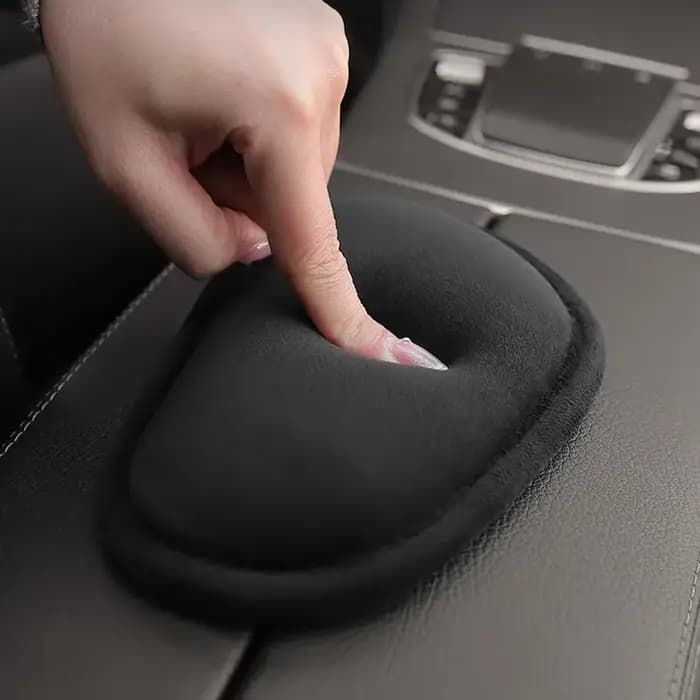Coussin de genou pour voiture, coussin de genou doux pour l'intérieur de la voiture, oreiller confortable en peluche, support universel pour les coudes et les cuisses, accessoires de voiture